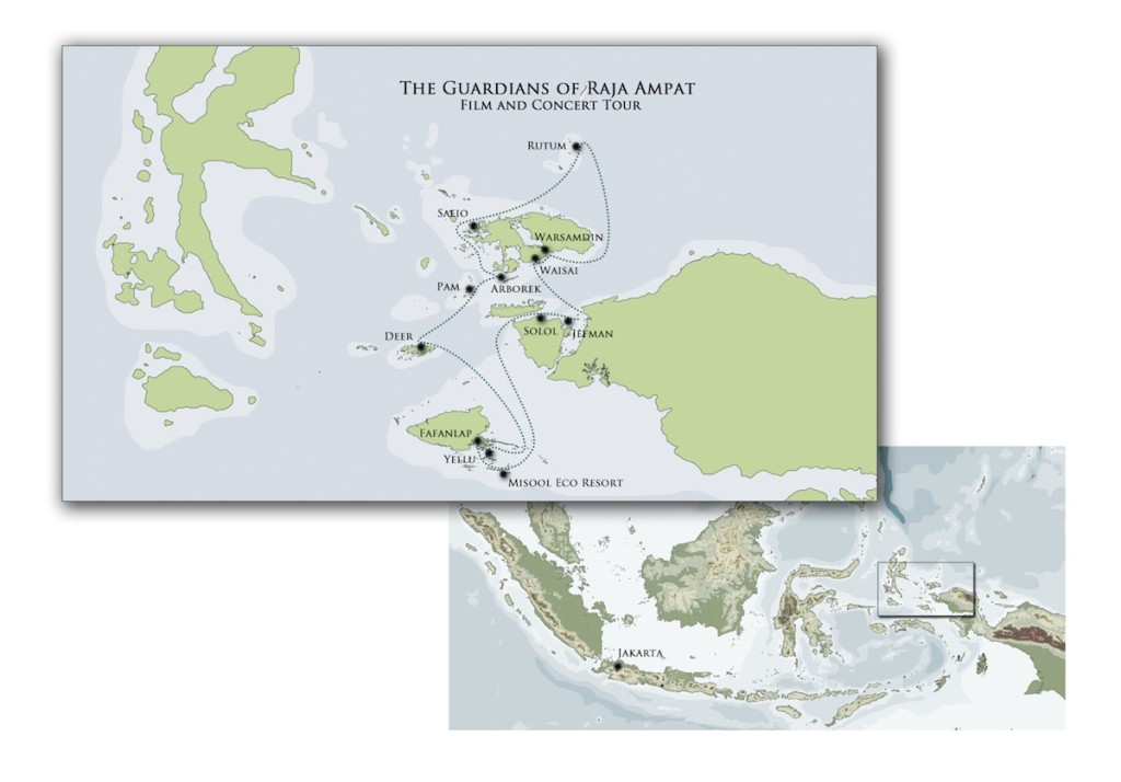 Guardians of Raja Ampat Tour Map sm